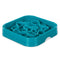 Messy Mutts Slow Feeder Square Dog Bowl - Blue - 8 Cup Capacity