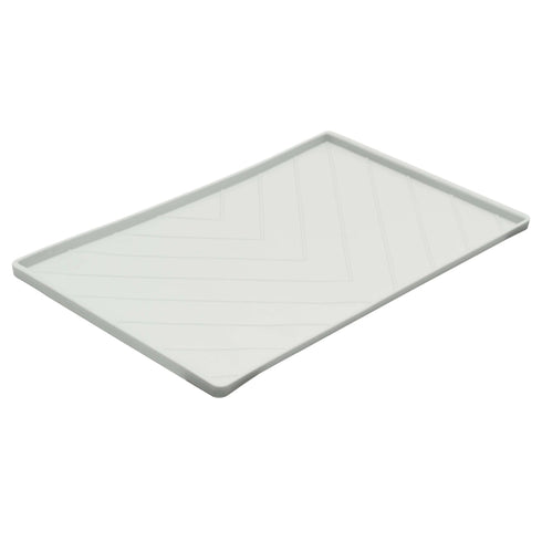 Messy Mutts Silicone Non-Slip Pet Bowl Pat - Large - Light Grey