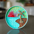 Messy Mutts Interactive Lick Bowl - 8" - Teal Beach Scene