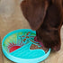 Messy Mutts Interactive Lick Bowl - 8" - Teal Beach Scene