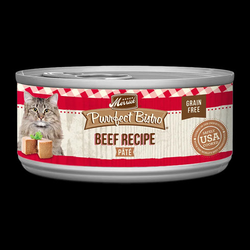 Merrick Purrfect Bistro Grain Free Wet Cat Food - Beef Paté - 3oz Can