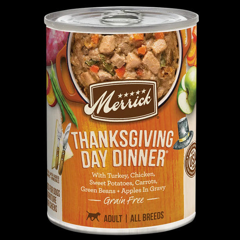 Merrick Classic Grain Free Wet Dog Food - Thanksgiving Day Dinner - 12.7oz Can