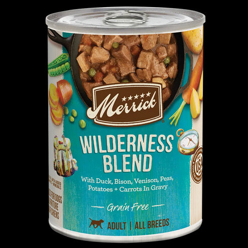 Merrick Classic Grain Free Wet Dog Food - Wilderness Blend - 12.7oz Can