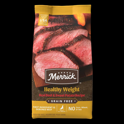 Merrick Grain Free Healthy Weight Dry Dog Food - Beef & Sweet Potato - 22lb Bag