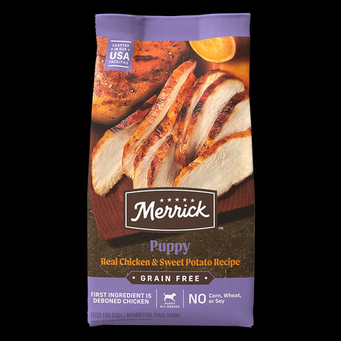 Merrick Grain Free Puppy Dry Dog Food - Real Chicken & Sweet Potato - 22lb Bag