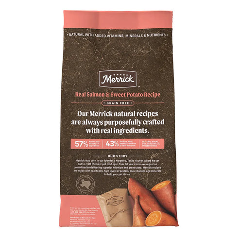 Merrick Grain Free Dry Dog Food - Salmon & Sweet Potato - 4lb Bag