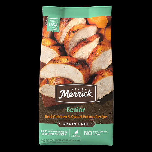 Merrick Grain Free Senior Dry Dog Food - Chicken & Sweet Potato - 22lb Bag