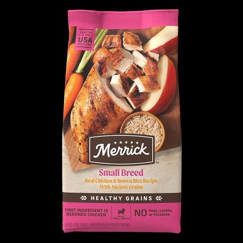 Merrick Classic Healthy Grains Small Breed Recipe - Real Chicken & Brown Rice - 5lb Bag