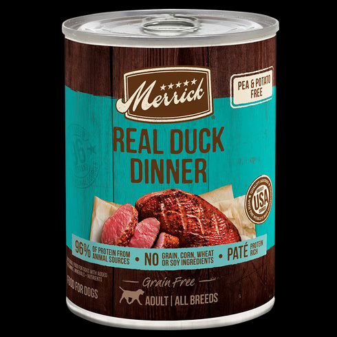 Merrick Wet Dog Food - 96% Real Duck - 12.7oz Can