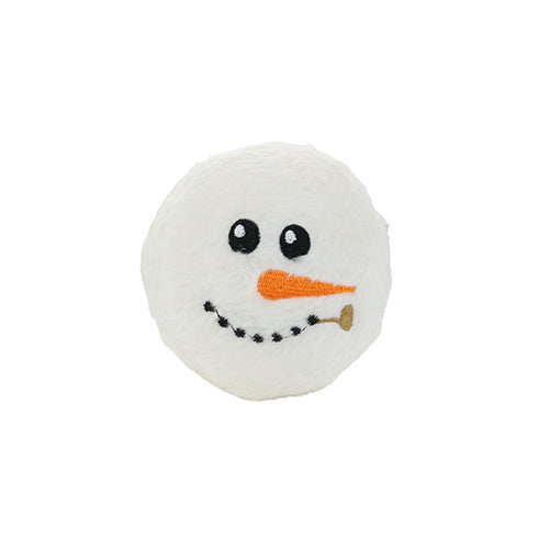 Tuffy's Might Holiday Small Snowball Dog Toy