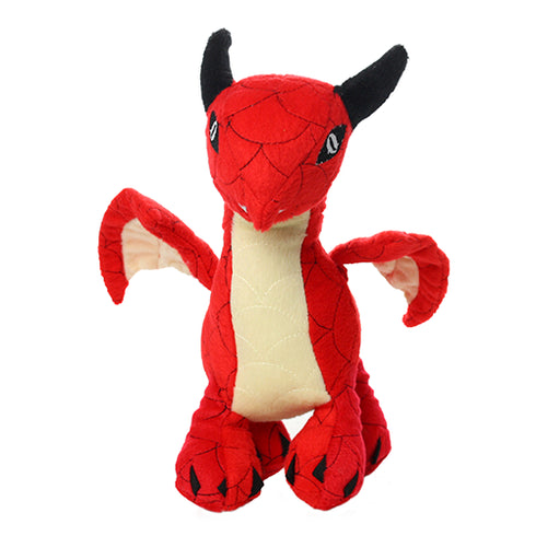 Tuffy's Might Dragon dog Toy - Red