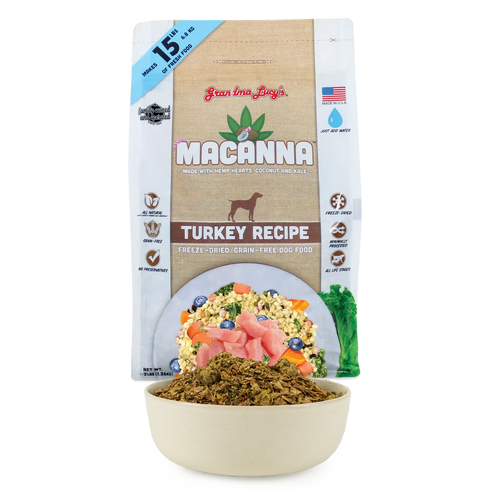 Grandma Lucy's Macanna Grain Free Freeze Dried Dog Food - Turkey - 3lb Bag