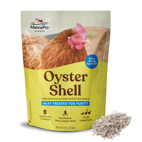 Manna Pro Oyster Shell Supplements For Laying Birds - 5lb Bag