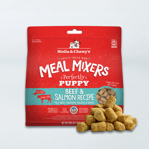 Stella & Chewy's Puppy Freeze Dried Raw Meal Mixers Dog Food - Beef & Salmon - 18oz Bag