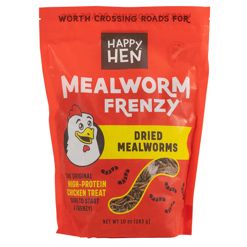 Happy Hen Mealworm Frenzy Chicken Treats - 10oz Bag