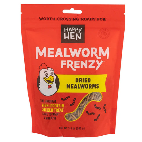 Happy Hen Mealworm Frenzy Chicken Treats - 3.5oz Bag