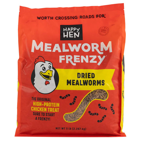 Happy Hen Mealworm Frenzy Chicken Treats - 5lb Bag