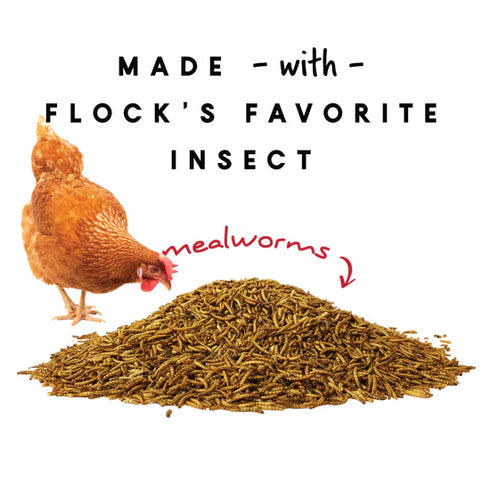 Mana Pro Mealworm Medley Cake Treats For Chickens - 19.5oz Brick