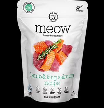 New Zealand Natural Pet Food Co Meow Freeze Dried Cat Food - Lamb & Salmon - 9.9oz Bag