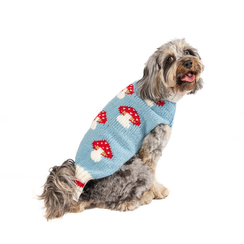 Chilly Dog Knitted Dog Sweater - X-Small - Mushroom