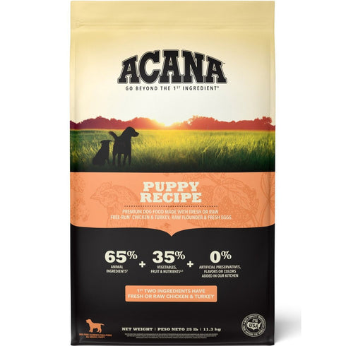 Acana Puppy Recipe Grain-Free Dry Puppy Food 25lb - Poudre Pet and Feed Supply