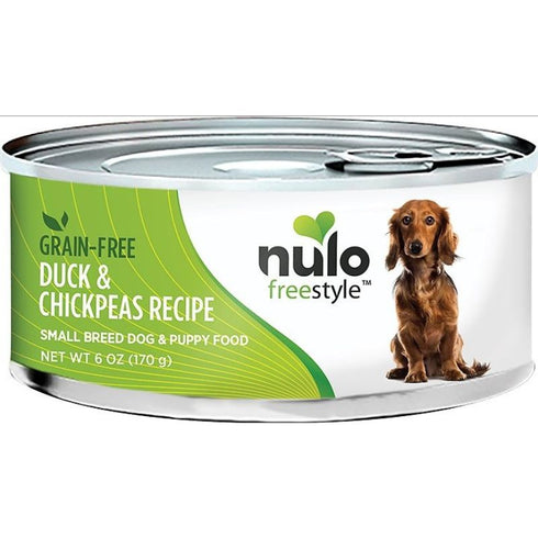 Nulo Freestyle Grain Free Small Breed & Puppy Duck & Chickpeas Dog Food 6oz poudre feed.com