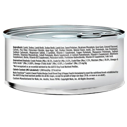 Nulo FreeStyle Small Breed Lamb Sweet Potato Wet Dog Food 6oz Poudre Pet & Feed Supply 3