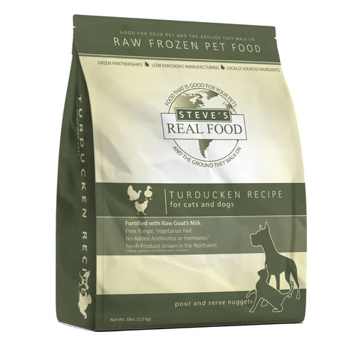 Steve's Real Food Turducken Patties Frozen Raw Dog & Cat Food 13lb