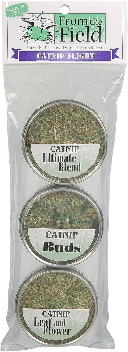 From the Field CATNIP FLIGHT 3pk TINS - Poudre pet and feed