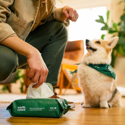 Earth Rated Plant-Based Dog Grooming Wipes Lavender Scented 100 Count poudrefeed.com 5