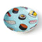 PetRageous Designs Sushi 5" Saucer Teal White 2.5oz poudrefeed.com