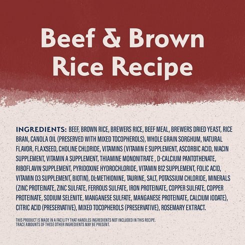 Natural Balance Limited Ingredient Diet Beef & Brown Rice Dry Dog Food 12lb - Poudre Pet and Feed Supply