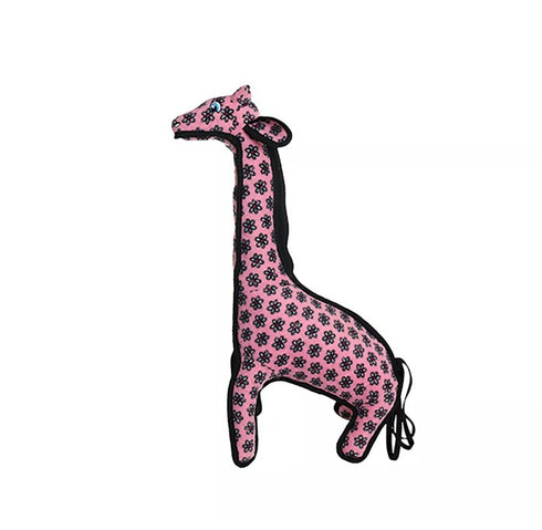Tuffy's Zoo Series Dog Toy - Pink Giraffe Geraldine