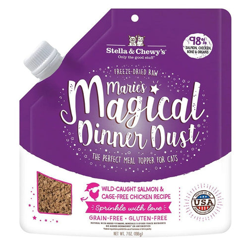 Stella & Chewy's Marie's Magical Dinner Dust Salmon & Chicken Cat Meal Topper 7oz poudrefeed.com