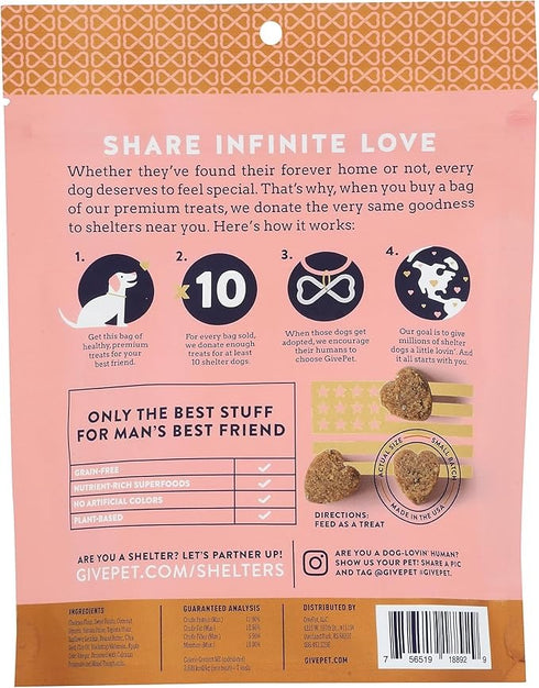 GivePet Grain-Free Soft & Chewy Dog Treats Upward Dog 6 oz