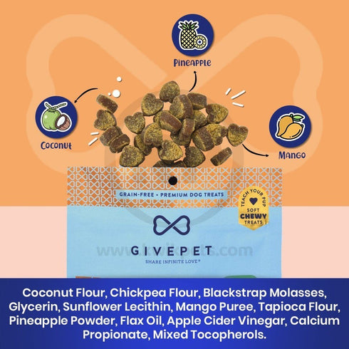 GivePet Grain-Free Soft & Chewy Dog Treats Doggy Paddle 6 oz