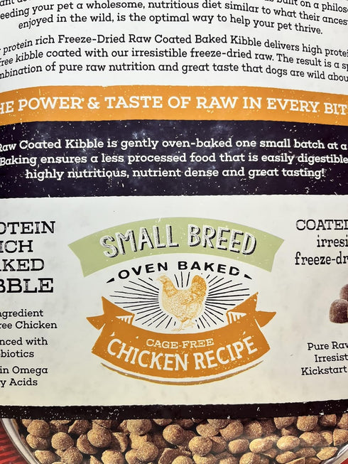 Stella & Chewy's Raw Coated Small Breed Chicken Recipe Dry Dog Food 10lb