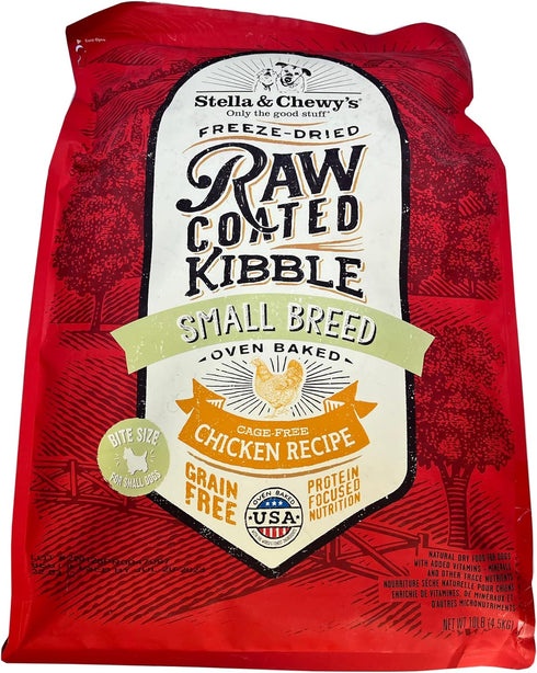 Stella & Chewy's Raw Coated Small Breed Chicken Recipe Dry Dog Food 10lb
