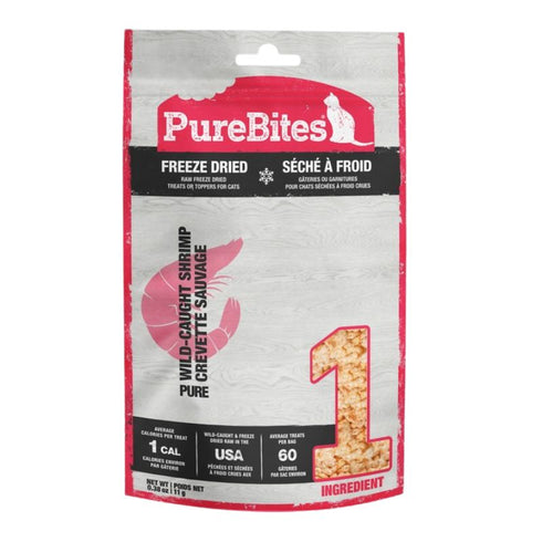 PureBites Shrimp Freeze Dried Cat Treats 0.38oz - Poudre Pet & Feed Supply