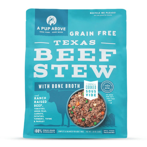 A Pup Above Frozen Grain Free Texas Beef Stew Dry Dog Food 7lb Poudre Pet & Feed Supply