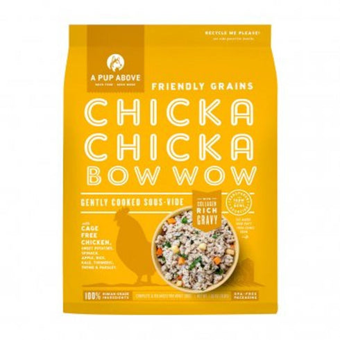 A Pup Above Frozen With Grains Chicka Chicka Bow Wow Dry Dog Food 3lb Poudre Pet & Feed Supply