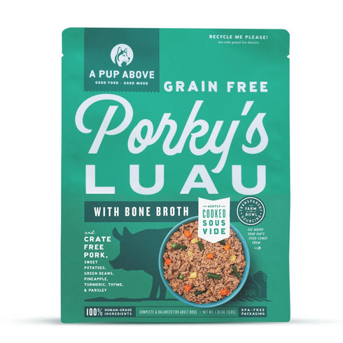 A Pup Above Frozen Grain Free Porky's Luau Dry Dog Food 3lb Poudre Pet & Feed Supply