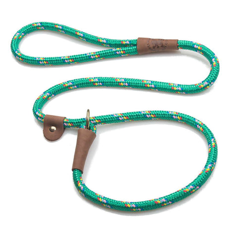 Mendota Products Dog Slip Leash 1/2" X 6' Kelly Conffeti - Poudre Pet and Feed Supply