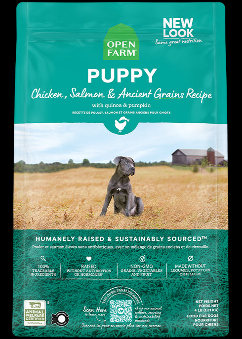 Open Farm Ancient Grains High-Protein Puppy Food 4lb - Poudre Pet and Feed Supply