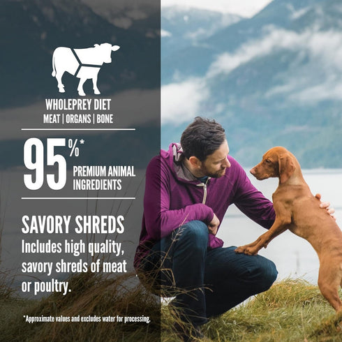 Orijen Duck Lamb Shredded Beef Tundra Canned Dog Food 12.8oz - Poudre Pet and Feed Supply