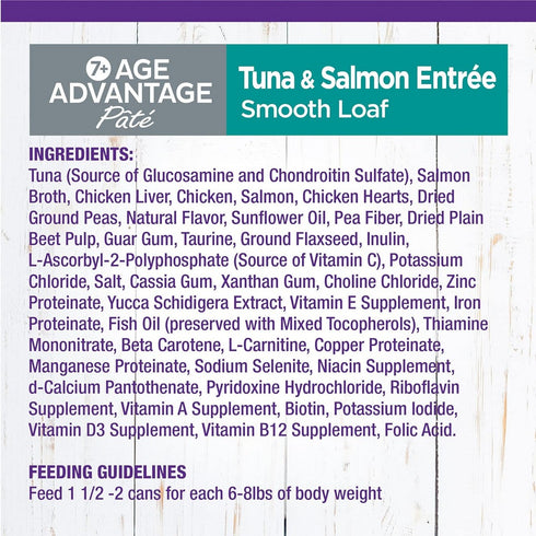 Wellness Complete Health Age Advantage Pate 7+ Tuna Salmon Cat Food 3oz - Poudre Pet and Feed Supply