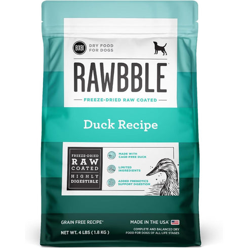Bixbi Pet Rawbble Duck Dry Dog Food 4lb - Poudre Pet & Feed Supply