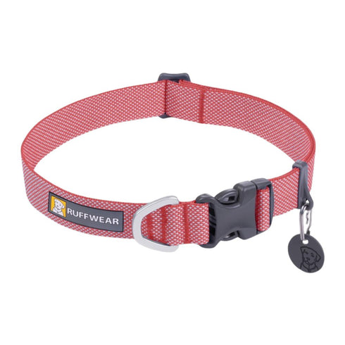 RuffWear Hi & Light Lightweight Dog Collar 11-14" Salmon Pink - Poudre Pet & Feed Supply