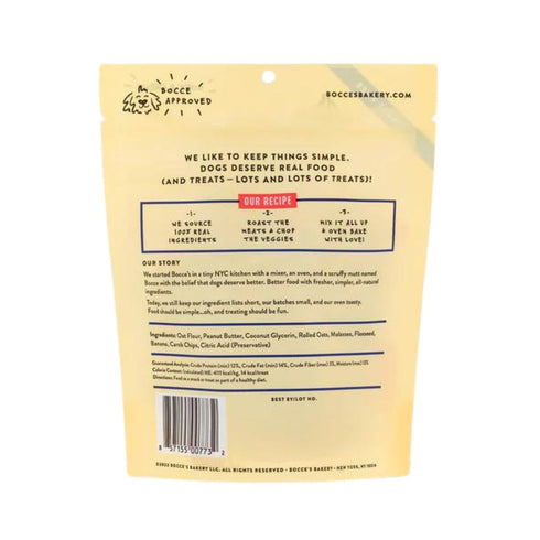 Bocce's Bakery PB-Banana Chip Soft & Chewy Treats for Dogs 6oz - Poudre Pet and Feed Supply