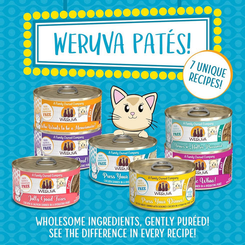 Weruva Press Your Lunch! Chicken Hydrating Puree Canned Cat Food 3oz - Poudre Pet and Feed Supply
